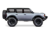 Traxxas TRX-4 2021 Ford Bronco 4x4 RTR crawler with detailed exterior and off-road features in a realistic scale model.