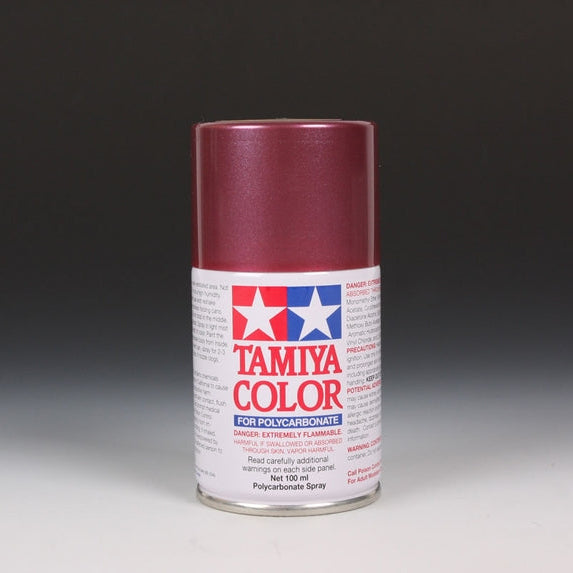 Tamiya PS‑47 Pink and Gold Iridescent Spray Paint can, 100ml, with pink and gold shimmering finish, for model and craft projects.