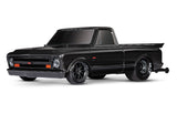 Black Traxxas Drag Slash C10 HD RC truck with detailed exterior and rugged design for high-performance drag racing.