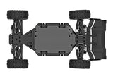 Traxxas Jato 4X4 BL-2s remote control car with rugged design and detailed body in a dynamic action shot.