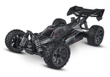 Traxxas Jato 4X4 BL-2s remote control car in black, featuring rugged tires and detailed body design for high-performance off-road driving.