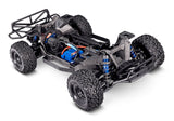 Traxxas Maxx Slash 6S RC monster truck with large tires and rugged chassis, designed for high-speed off-road racing.