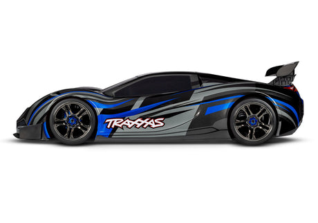 Traxxas XO-1 AWD Supercar with sleek design, low profile, and detailed exterior showcasing high-performance RC car features.