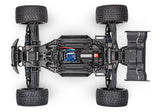 Orange Traxxas XRT 8S remote control monster truck with large tires and detailed body design.