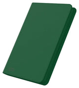 Ultimate Guard Zipfolio 320 16-Pocket Xenoskin card storage binder with black exterior and transparent card pockets.
