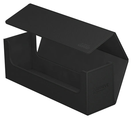 Ultimate Guard Arkhive 400+ Monocolor card storage box with black exterior and secure lid for trading cards.