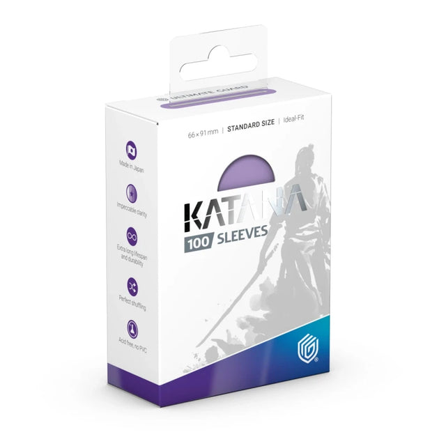 Ultimate Guard Katana Sleeves Standard Size Summer Cloud, clear card sleeves with a summer cloud design for protecting trading cards.