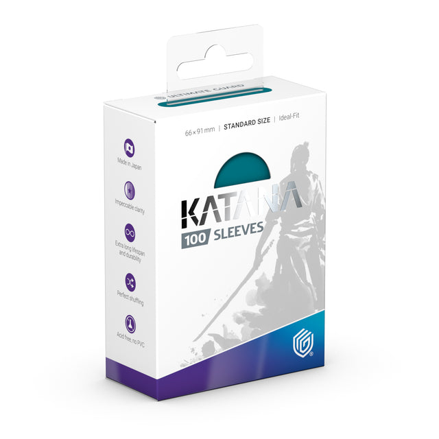Ultimate Guard Katana Sleeves Standard Size Great Wave featuring a vibrant wave design for protecting trading cards.