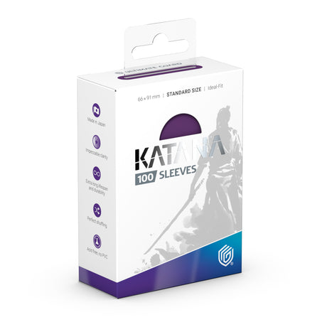 Ultimate Guard Katana Sleeves Standard Size Iris Bloom card sleeves with floral iris design for collectible card protection.