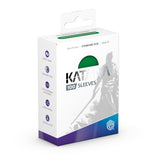 Ultimate Guard Katana Sleeves in Jade Garden design, standard size for protecting trading cards, vibrant and durable card supplies.