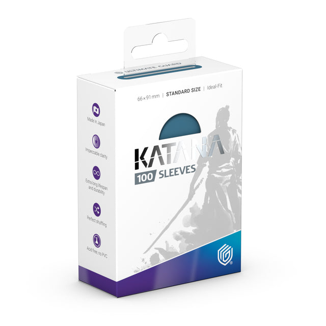 Ultimate Guard Katana Sleeves in Mountain Haze, standard size, featuring clear protective card sleeves for trading cards.