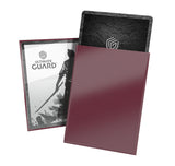 Ultimate Guard Katana Sleeves Standard Size in Radiant Plum, clear card sleeves designed for collectible card protection.