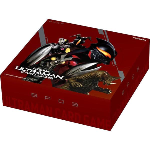 Ultraman TCG Shadow of Undying Vengeance Booster Box by Tsuburaya, collectible trading card game box with Ultraman-themed artwork.