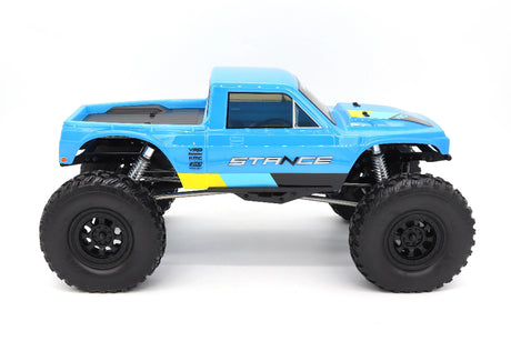 Vanquish VRD Stance 4x4 RTR crawler with realistic chassis and off-road tires, ready for rugged terrain adventures.