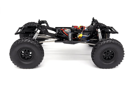 Vanquish VRD Stance 4x4 RTR crawler with detailed chassis and rugged tires, ready for off-road rock crawling adventures.
