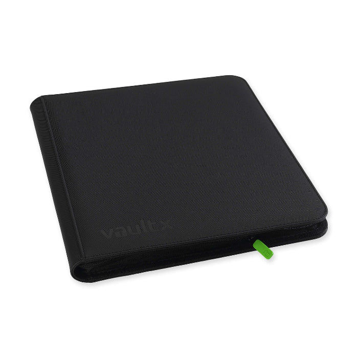 Vault X Exo-Tech 12-pocket zip binder with durable design, featuring multiple pockets for organizing documents and accessories.