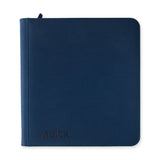Vault X Exo-Tech 12-pocket zip binder in blue with durable material and secure zipper closure.
