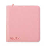 Vault X Exo-Tech 12-Pocket Pink Zip Binder with durable exterior and multiple compartments for organizing documents and accessories.