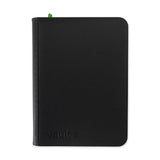 Vault X Exo-Tech 9-pocket zip binder in black with durable exterior and organized interior pockets for storing cards and documents.