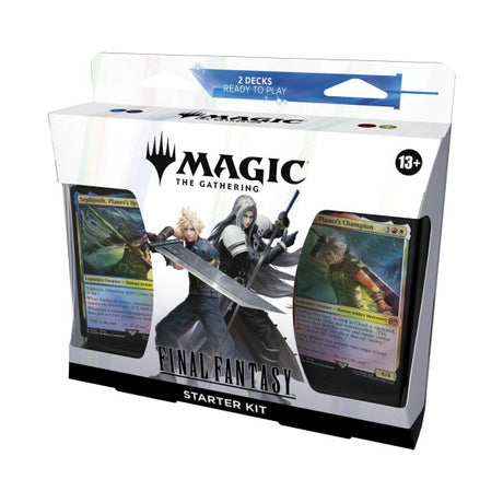 Magic: The Gathering Final Fantasy Starter Kit by Wizards of the Coast, featuring colorful trading cards and game accessories.