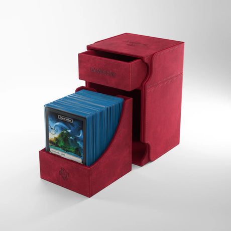 Red Gamegenic Watchtower 100+ XL Convertible storage case for gaming accessories and collectibles.