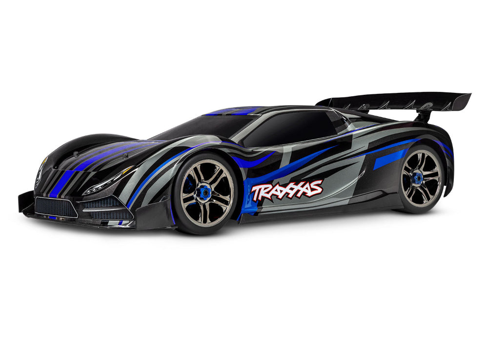 Traxxas XO-1 AWD supercar remote-controlled car with sleek design and detailed exterior, ready for high-speed racing.