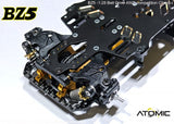 Atomic RC Z5 Belt Drive 4WD chassis kit with sleek design and durable components for RC car building and racing.
