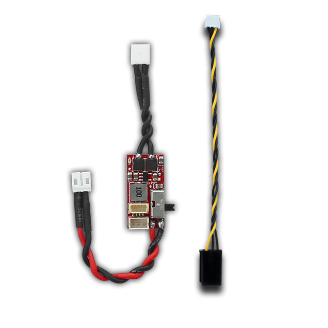 Furitek Iguana Pro 30a/50a brushed ESC with wireless app control for SCX24 RC car, featuring electronic components and wiring.