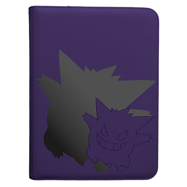 Ultra Pro Elite Series Gengar PRO 9-pocket zippered binder with Pokémon-themed design and secure zipper closure.