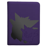 Ultra Pro Elite Series Gengar PRO 9-pocket zippered binder with Pokémon-themed design and secure zipper closure.