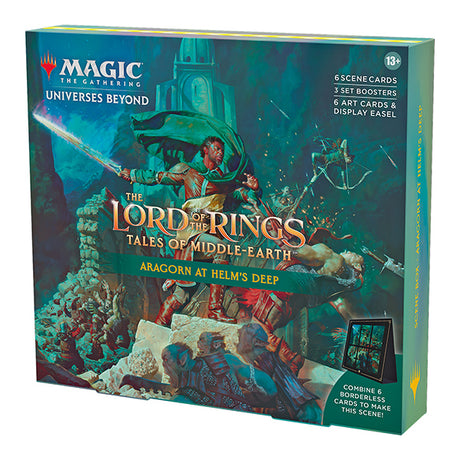 Aragorn at the helm in a scene from Tales of Middle-Earth, a Magic: The Gathering Lord of the Rings card game by Wizards of the Coast.