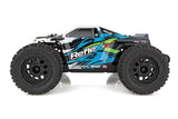 Team Associated Reflex 14MT 1/14 scale 4WD RC monster truck with rugged tires and detailed body in action.
