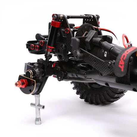 Redcat Ascent Fusion 1/10 scale brushless RTR rock crawler with sturdy chassis and off-road tires, ready for rugged terrain.
