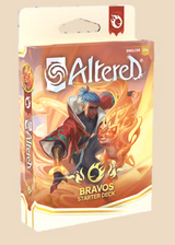 Altered: Beyond the Gates starter deck by Equinox featuring character BravoS in colorful card artwork.