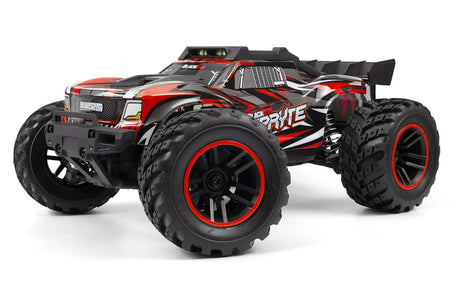 BlackZon HPI Racing Bl Spryte ST 1/20 4WD electric stadium truck with detailed blue and black design and rugged tires.