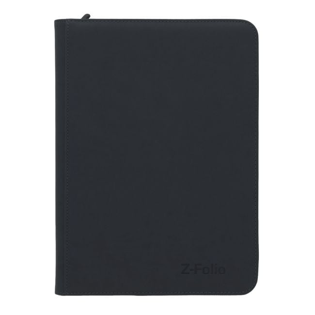 BCW Z-Folio 9-pocket CD album with clear plastic pages and black cover for storing and displaying CDs.