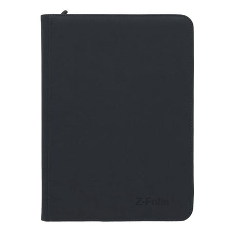 BCW Z-Folio 9-pocket CD album with clear plastic pages and black cover for storing and displaying CDs.