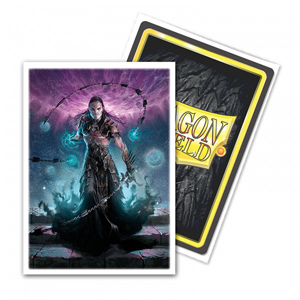 Dragon Shield matte Flesh and Blood Chane Art standard card sleeves for collectible card game protection.