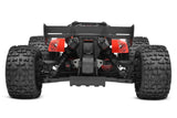 Team Corally Punisher 4S RTR monster truck with large tires and rugged design, shown on a dirt surface for off-road racing.