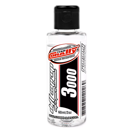 Team Corally RC car with Ultra Pure Silicone Diff Oil 2oz applied to the differential, showcasing maintenance and tuning components.
