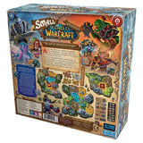 Small World of Warcraft board game by Days of Wonder, showing colorful fantasy map with game pieces and characters.