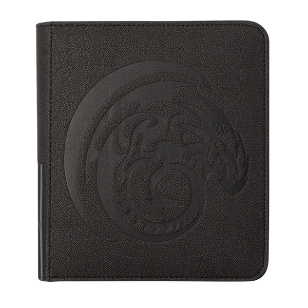 Dragon Shield Small Card Codex Zipster holding 160 trading cards, black and clear design, portable card storage solution.