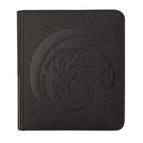 Dragon Shield Small Card Codex Zipster holding 160 trading cards, black and clear design, portable card storage solution.