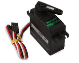 EcoPower WP120S waterproof high-speed metal gear servo with sturdy construction, shown in a close-up view.