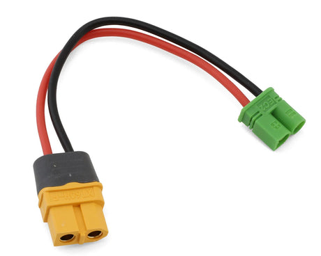 EcoPower XT60 to EC2 charge lead showing female XT60 connector on one end and male EC2 connector on a black cable.