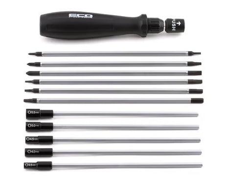 EcoPower 17-piece metric mini-tool set with carrying case, featuring screwdrivers, wrenches, and hex keys for versatile hand tool use.