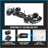 Exotek F1 Ultra Bundle by Exotek Racing featuring high-performance RC car parts and accessories in a compact package.