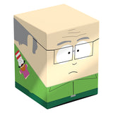 Squaroes South Park deckbox for card supplies, featuring colorful South Park characters and storage compartments for trading cards.