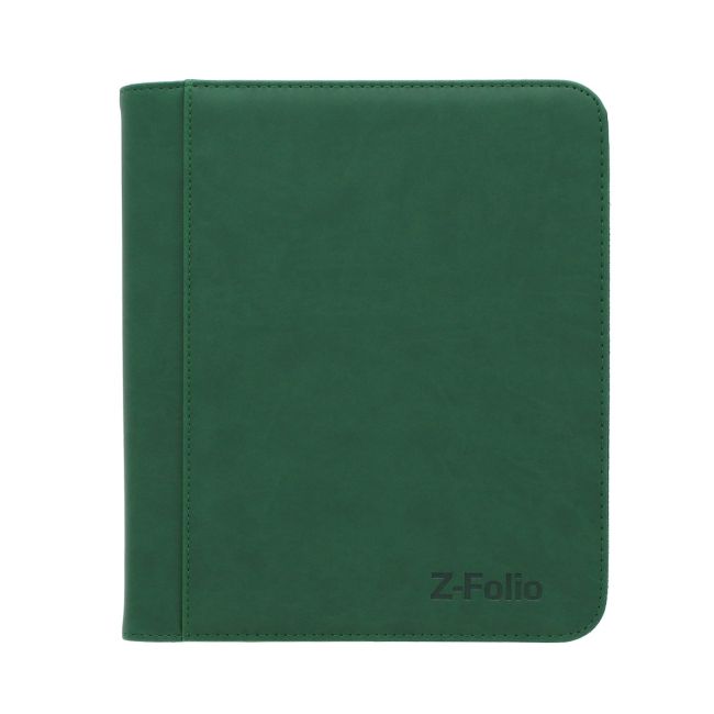 BCW Z-Folio 9-Pocket LX Toploaders binder with clear pages for holding collectible cards.