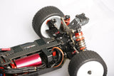 LC Racing LC12B1-HK 1/12 4WD Competition Buggy Kit with motor and ESC, showing detailed chassis and racing components.